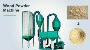 Wood powder machine
